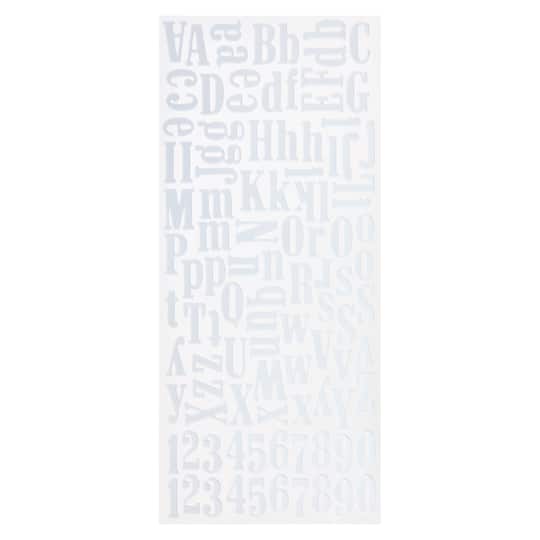 12 Packs: 104 ct. (1,248 total) Large White Alphabet Foam Stickers by Recollections™
